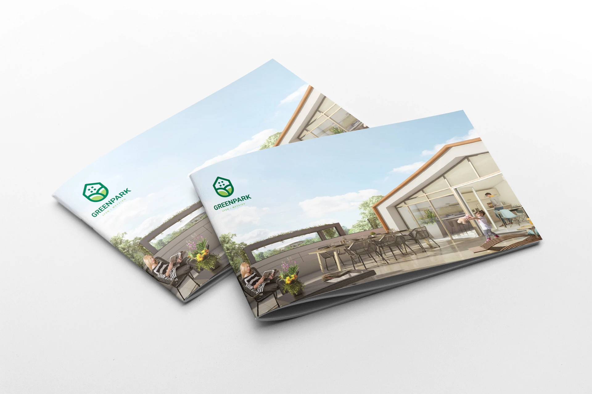 couverture de plaquette greenpark promotion immobiliere fermée