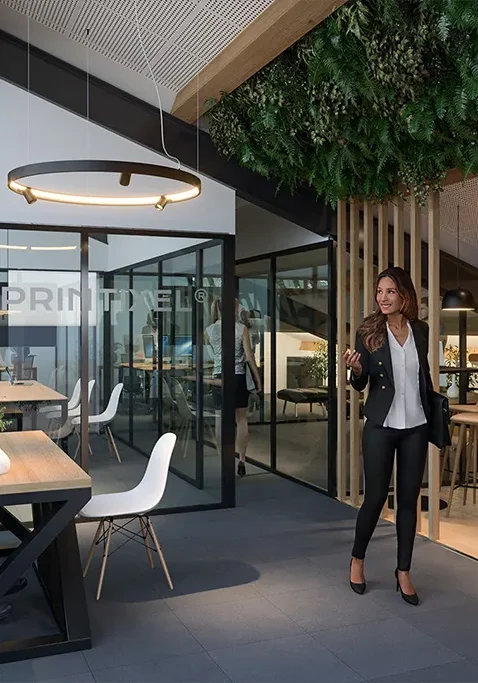 perspective de bureaux